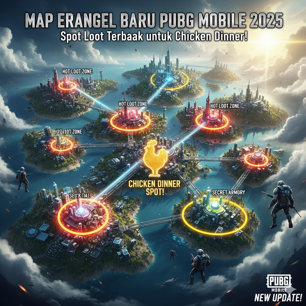 Map Erangel Baru PUBG Mobile 2025: Spot Loot Terbaik untuk Chicken Dinner!
