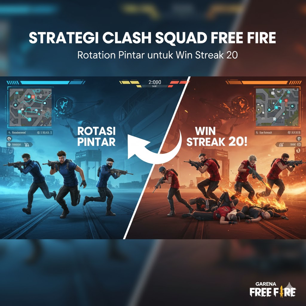 Strategi Clash Squad Free Fire: Rotasi Pintar untuk Win Streak 20