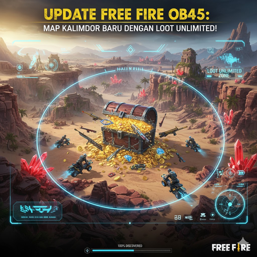 Update Free Fire OB45: Map Kalimdor Baru dengan Loot Unlimited Booyah Gila!