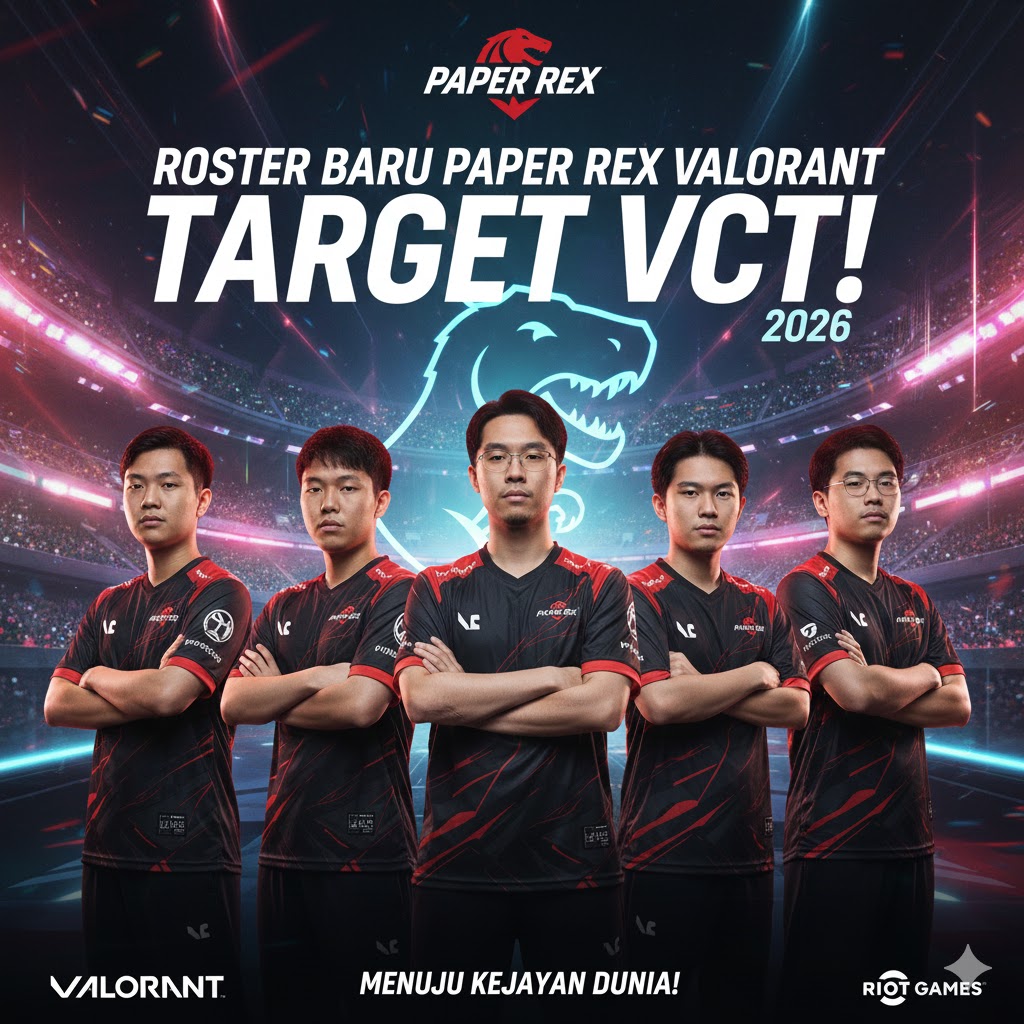 Roster Baru Paper Rex Valorant, Target VCT 2026 Kickoff!