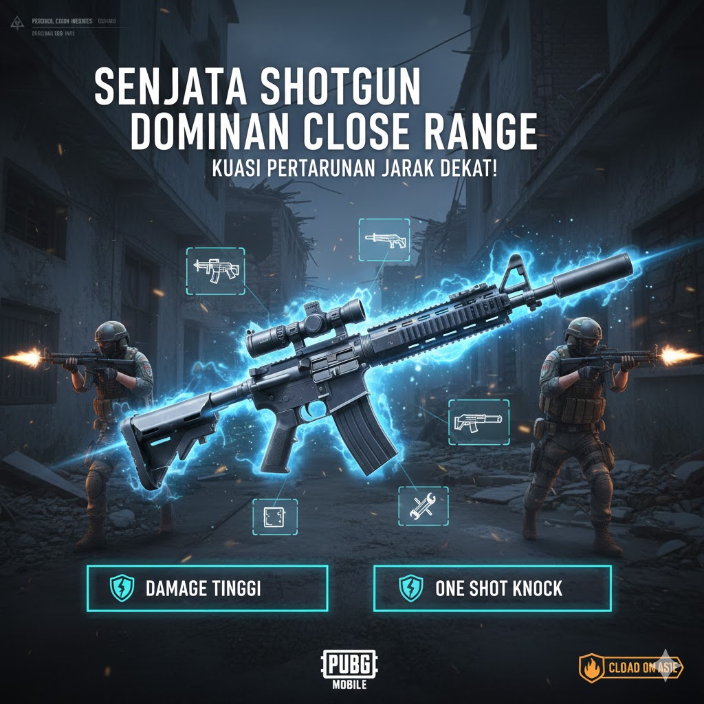 Senjata Shotgun Dominan PUBG Mobile Close Range