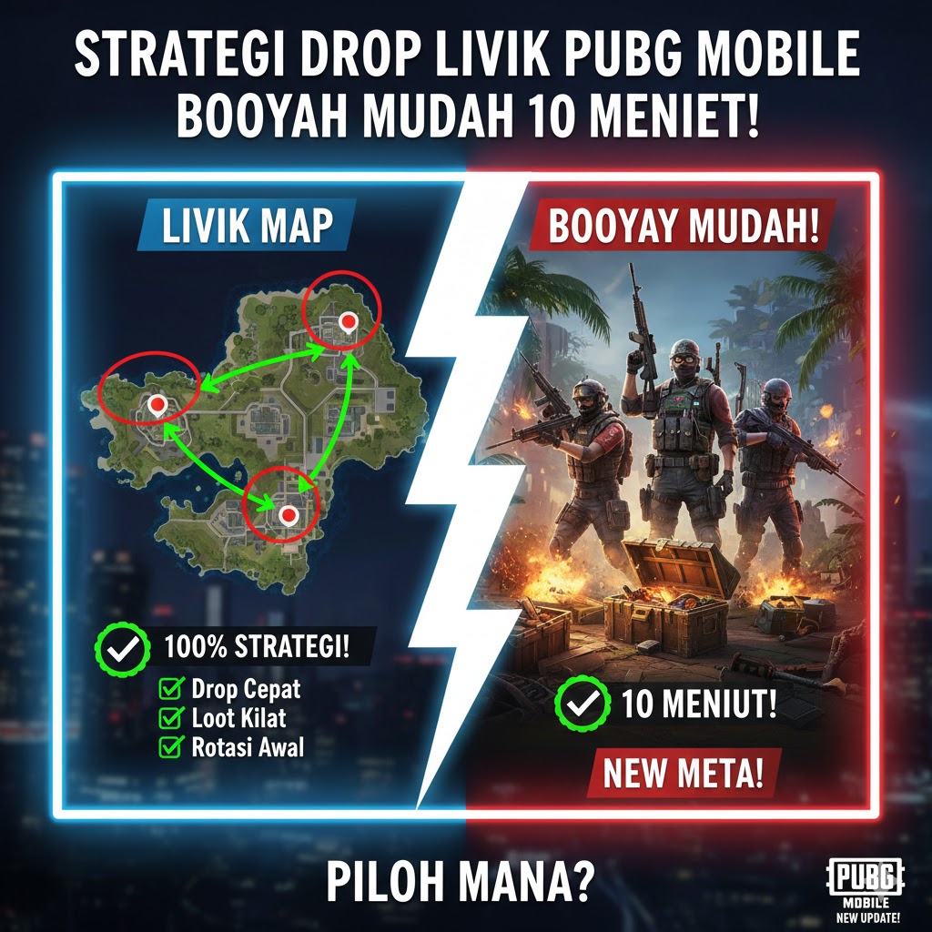Strategi Drop Livik PUBG Mobile