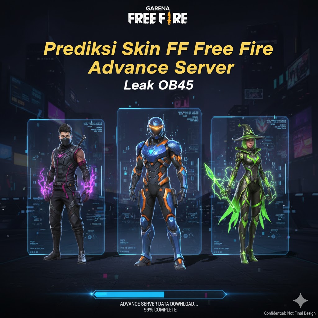 Prediksi Skin FF Free Fire Advance Server: Leak OB45 Terpanas 2026!