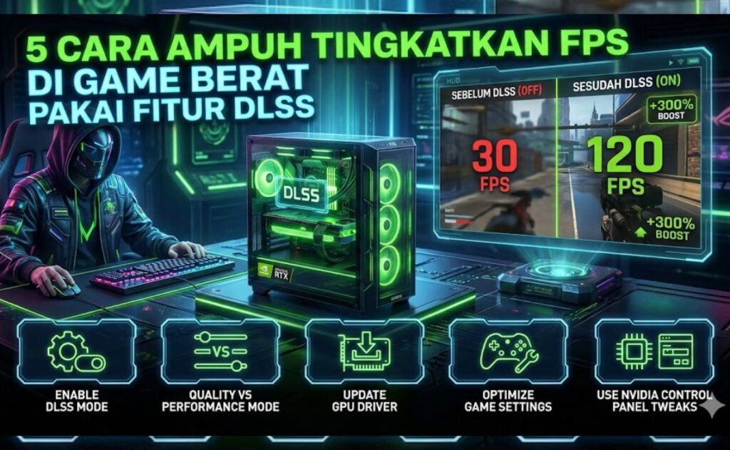 5 Cara Ampuh Tingkatkan FPS di Game Berat Pakai Fitur DLSS