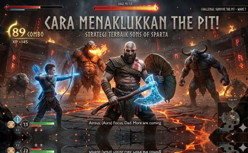 God of War Cara Menaklukkan Update Challenge The Pit